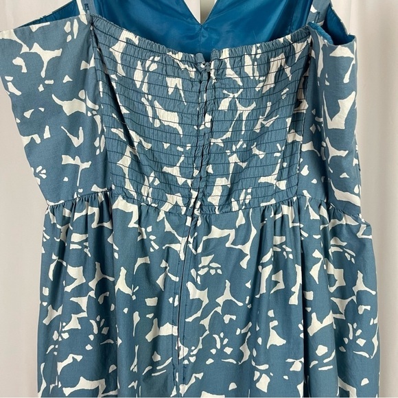 Madison Leigh Size 14 Floral Retro Square Neckline Dress Formal - Picture 5 of 12